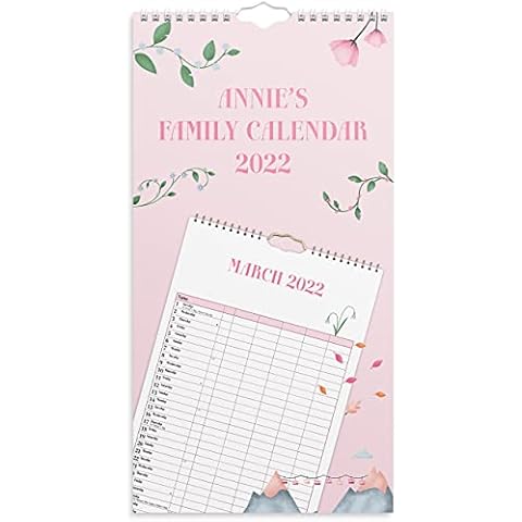 Burde 2022 Calendar | Pink Wall Calendar Cover