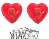 Happy Valentine's Day Red Heart Shaped Money Love Soap - Money Soap With Real Cash - Rose Scented -...