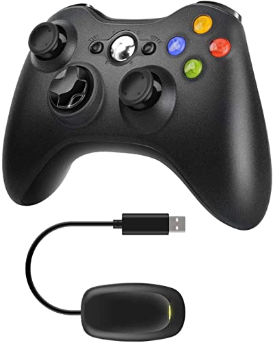Image of Xbox 360 Wireless Controller Gamepad Joystick with USB Receiver for Xbox 360 and PC 3000