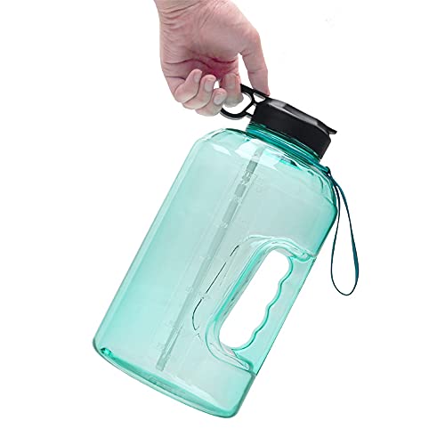 TIAOTIAO Garrafa de água de 3,78 litros, copo de água esportiva transparente, copo de grande capacid