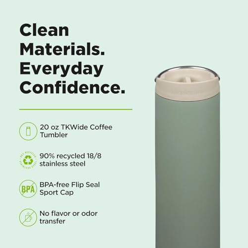 Klean Kanteen 20oz TKWide Vaso Térmico Aislado para Café con Tapa Café - Sea Spray miniatura 2