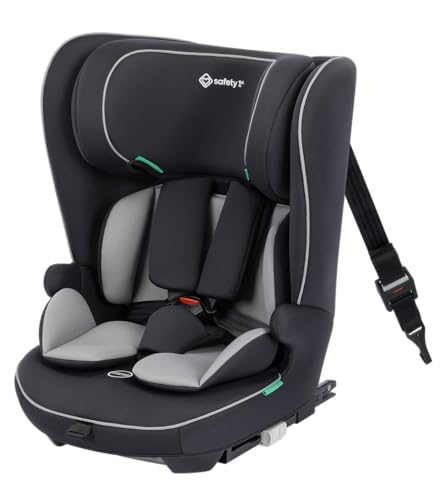 Safety 1st Lunar i-Size, seggiolino auto evolutivo, 15 mesi–12 anni (76–150 cm), ISOFIX, 13 posizioni poggiatesta, protezione laterale, Black