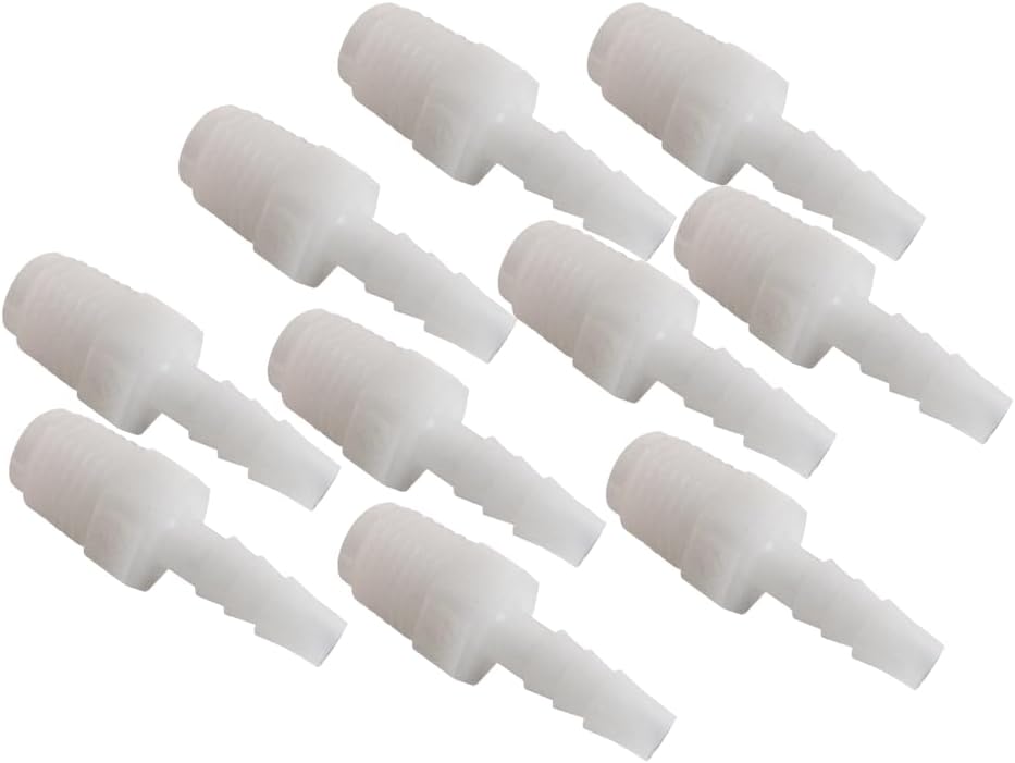 Parker 325HB-12-12N Par-Barb Plastic Barbed Fitting, 3/4" Barb x 3/4" NPT (Pack of 10 Fittings)