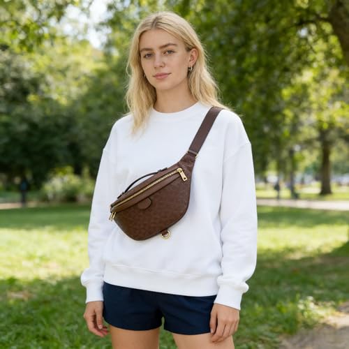 Image of Crossbody Sling Bag for Women & Men | Trendy Checkered, Fanny Pack, Waist Bag, Travel, Festival & Daily Commute