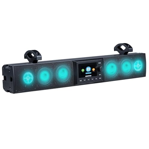 Memphis Audio MXSB24V3 24″ soundbar with a Full Color Screen with a Video Input