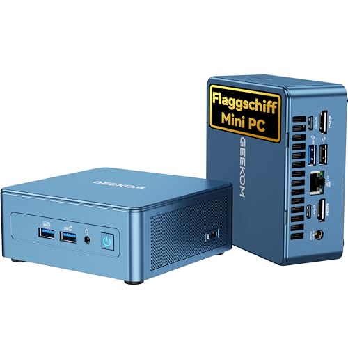 GEEKOM IT12 2026 Edition Mini PC mit Intel i7-1280P (14C/20T, bis zu 4.8GHz), 32GB DDR4 RAM 1TB SSD Mini PC Windows 11 Pro mit SD-Kartenleser|Wi-Fi 6E|Bluetooth 5.2|2*USB4|8K für Home&Office&Busiess