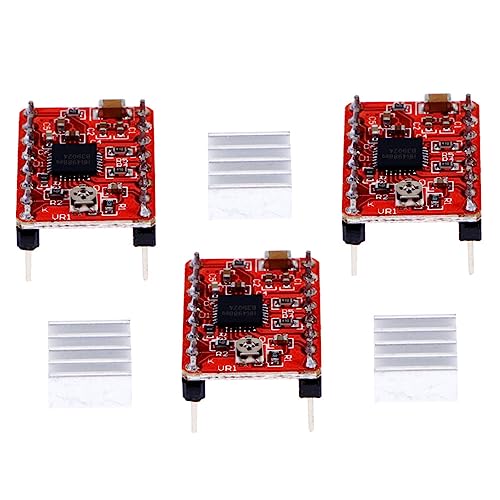 OKUMEYR Stepper Motor Driver Module and Adjustable Current Control A4988 5pcs with-temperature Thermal Shutdown with Hea