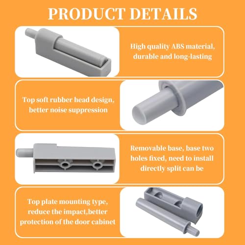 SoftClose Door Damper - Furniture Door Damper for Kitchen Cabinet (Pack of 12) - Image 3