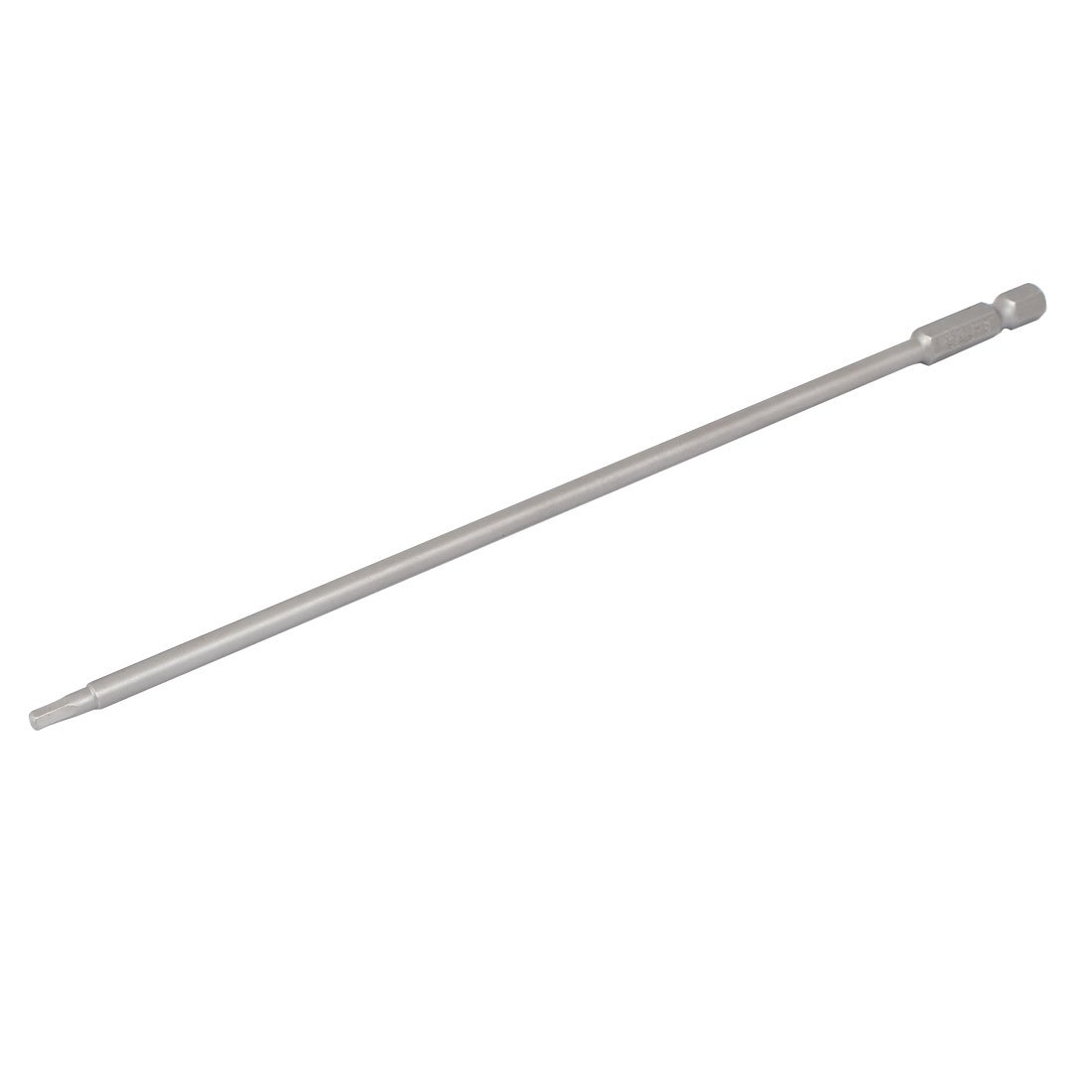 Uxcell Silver/Gray Sourcingmap 200Mm Long 1/4" Hex Shank 3Mm Hexagonal Tip Magnetic Hexagon Screwdriver Bit