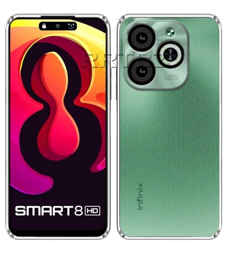 Image of Soft Silicone TPU Back Cover Compatible with Infinix Smart 8 HD