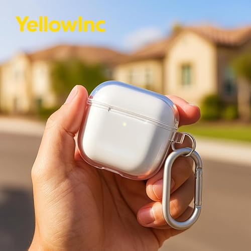Image of Ultra-Hybrid German Bayer Clear TPU Case Cover for Apple Airpods Pro 3 (2025), Transparent, Anti-Yellowing (German Bayer Clear)