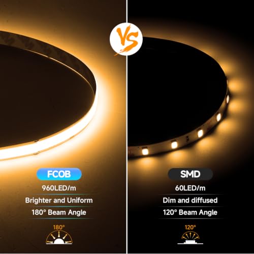 BTF-LIGHTING High Lumen Double Row COB LED Strip Light Warm White 2700K by BTF-LIGHTING - Used condition - Image 3