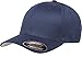 Flexfit Unisex Wooly Combed Twill Cap - 6277 (Navy, Adult L/XL (7 1/8