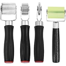 4Pcs 4 Sizes Car Sound Deadening Roller Set, 6mm/20mm/40mm/57mm Seam Roller Auto Noise Roller Car Sound Deadening Application Installation Tool for Car Sound Deadening Interior Accessories