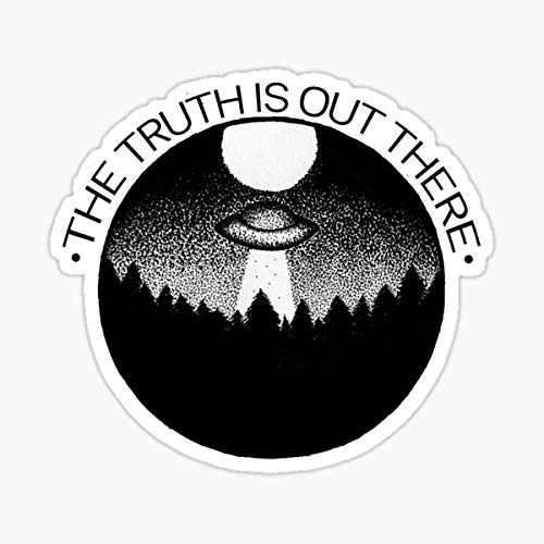 The Truth is Out There Sticker - Sticker Graphic - Auto, Wall, Laptop, Cell, Truck Sticker for Windows, Cars, Trucks