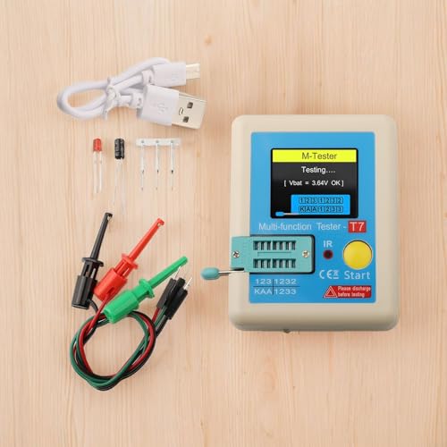 YobiLife LCR-T7 Wielofunkcyjny kolorowy tester tranzystorowy TFT 3,5 cala do rezystora kondensatora diodowego NPN PNP MOSFET ESR Pomiar i testowanie sygnału na podczerwień