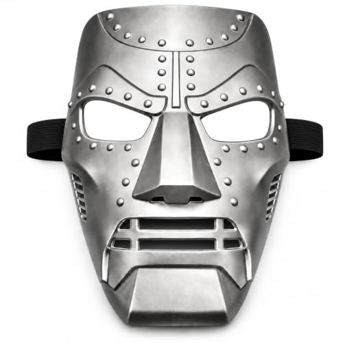 Silver Supervillain Mask for Cosplay & Costume Universal Fit