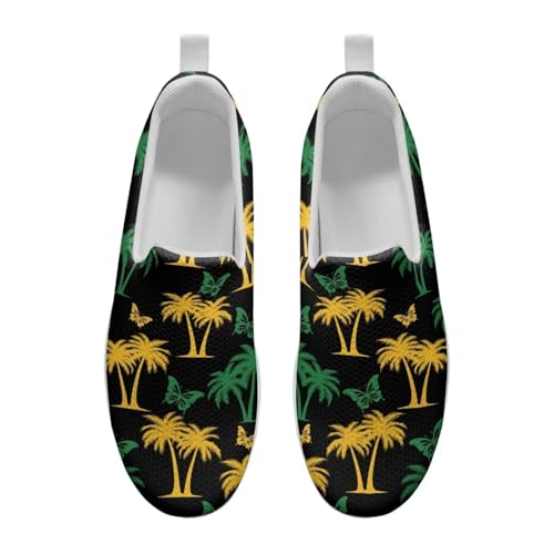 Womens Walking Shoes Breathable Mesh Platform Nursing Sneakers Casual Cozy Slip-Ons High Top Shoe Size 6-11 White Sole