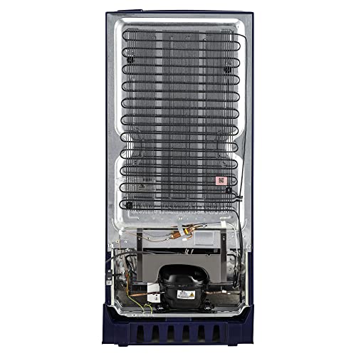 Image of LG 185 L 3 Star Direct-Cool Single Door Refrigerator Appliance (GL-D199OBED, Blue Euphoria, Base stand with drawer)