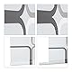 Relaxdays Duschrollo Square, wasserabweisend, Retro Badrollo Wanne u. Dusche, Deckenmontage, 140x240cm, semitransparent