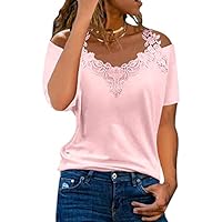 Sexy Tops Womens Blouse T Sleeve Casual Lace Shirt Solid Short Women's Blouse Camisetas Fitness Mujer Baratas Camisetas Mujer Primavera Blusas De Mujer Transparente