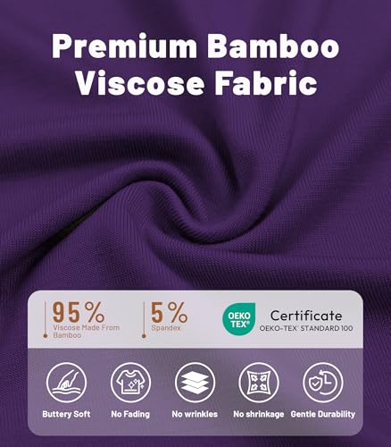 Image of NACHILA Pajamas for Women-Viscose Made from Bamboo, Sleeveless Pjs Top with Capri Pants Pajama Set Cool Pleated Sleepwear
