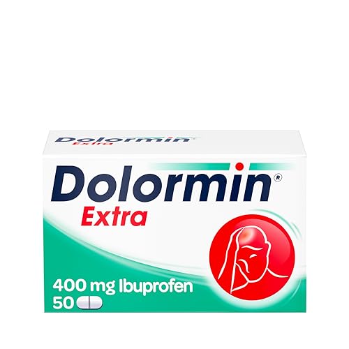 Dolormin Extra Schnelle Hilfe bei Schmerzen wie Kopf- Zahn- und Regelschmerzen mit Ibuprofen-Lysin 50 Stück