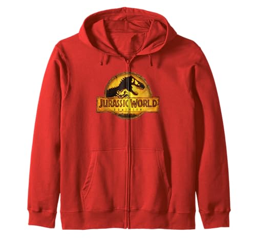 Sweat T-Rex Logo Jurassic World Dominion idéal pour look streetwear quotidien