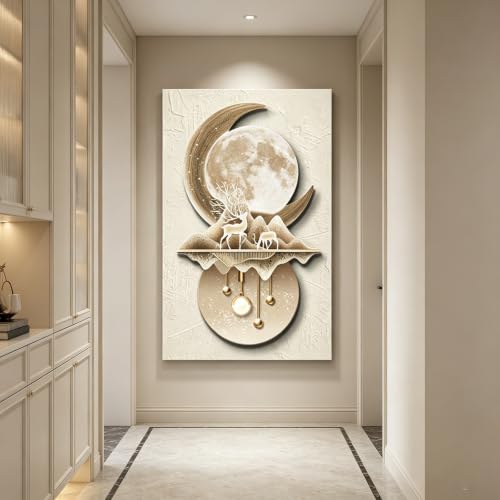 3D LED Wall Art with Flowing Water Effect,Landscape Wall Sculpture