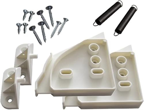 Blendenbeschlag für Geschirrspüler, Kunststoff weiß, 2 Stk. z.B. für Geschirrspüler, Küchen-Fronten