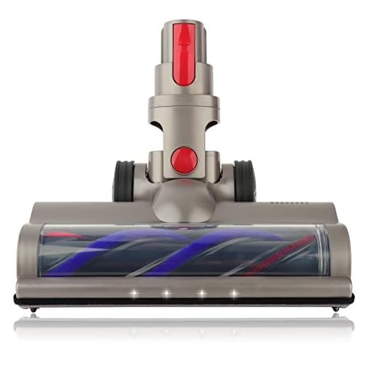 AINUO Quick-Release Motorhead Turbine Brush Cleaner Head Compatible with Dyson V15 V11 V10 V8 V7 Vacuum Cleaner for Cleaning Carpets, Floors, Tiles