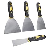 Mehrzweck-Handwerkzeuge für Gipsfüller - Diese Fugenmesser eignen sich perfekt für viele Projekte, einschließlich Trockenbau, Kitt, Abziehbilder, Tapeten, Backen, Spachteln, Flicken, Malen, Stuck und vieles mehr. Ideal zum Spachteln von Fenstern, zum Entfernen von losem Kitt, zum Abkratzen von Farbe, zum Entfernen von loser Farbe, zum Entfernen von Vinyl- oder Papierwandverkleidungen und zum Ausbessern von Dellen, Rissen, Löchern.