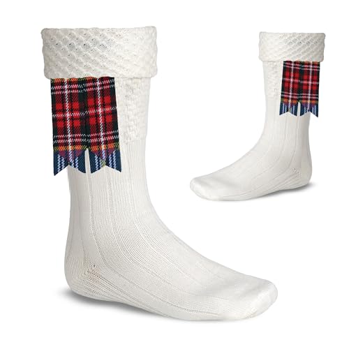 Image of Scottish Tartan Kilt Flashes with Elastic Adjusters