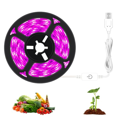 NHQZ Lampada per Piante Coltivazione Indoor, Leds Grow Light da Interno, per Serra Idroponica da Casa