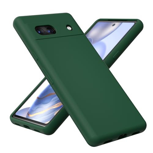 Funda Pixel 7a delgada de silicona líquida para la oficina y el gimnasio