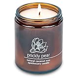 Classic Cotton Wick Candle Handcrafted with Natural Coconut Wax and Essential Oils (Prickly Pear, Gi