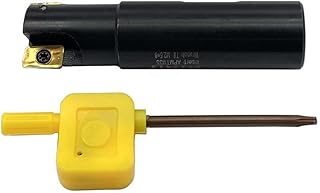 3/4" * 3/4" * 3“ -2T +2pcs APMT1135PDER 90 ° Indexable End Mill Holder Carbide Inserts Machining Steel Square Shoulder Face milling Slotting Milling Arbor (3/4" * 3/4" * 3“-2T +2pcs APMT1135PDER)