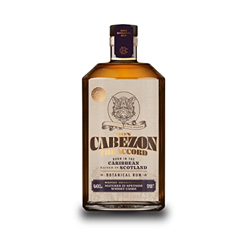 Ron Cabezon - The Accord | Scottish Botanical Rum | Aged in Speyside Whisky Casks | 70CL 40% ABV | Wilfully Uncompromising | Spiced Rum