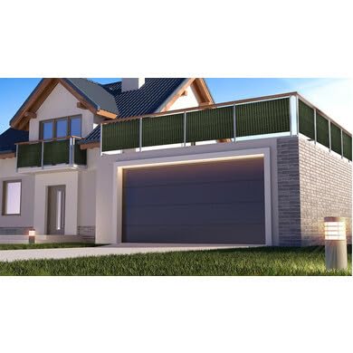 OOGarden - Brise Vue en résine tressée Vert L 3m x H. 1m