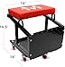 MaxWorks 50880 Garage Creeper Seat and Stool Combo, Workshop Seat with 300 Lbs Capacity, Mechanics Stool with Wheels