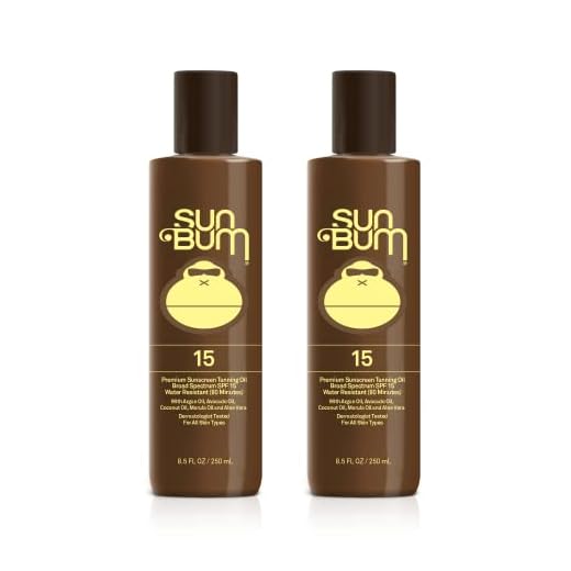 Sun Bum SPF 15 Browning Lotion, Vegan and Hawaii 104 Act Compliant (Octinoxate & Oxybenzone Free) Broad Spectrum Moisturizing UVA/UVB Sunscreen Tanning Lotion with Vitamin E, 8.5 oz, 2 Pack