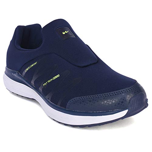 Navy Mesh Running Shoes 