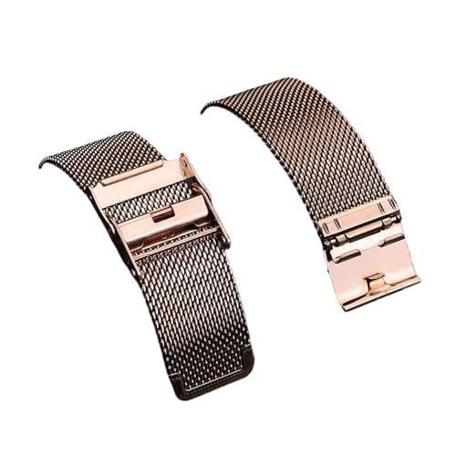 Correa de malla milanesa para reloj 20mm de acero inoxidable universal 3