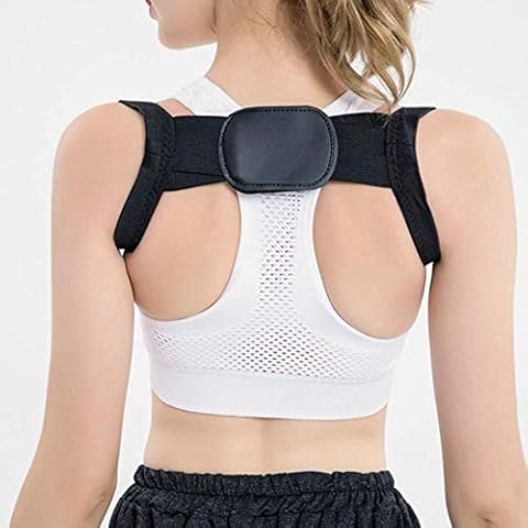 Ganquer Women Men Posture Orthotic Invisible Thin Spine Adjustable Back Correction Belt Corrector Back Brace Cover
