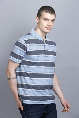 Image of GODFREY Half Cotton Polo T Shirt for Man with Pocket - Regular Fit Mens Collar Tshirt