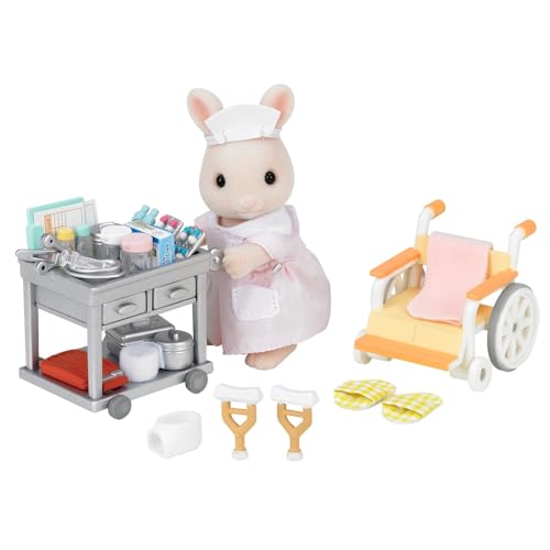 Sylvanian Families village infirmière 5094 kit complet de santé et mini poupée articulée