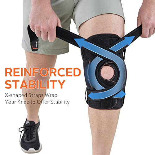 Omples Hinged Knee Braces For Knee Pain Plus Size Rodilleras Para Dolor De Rodillas Knee Brace For Women Men Knee Support With Side Stabilizers For Meniscus Tear Arthritis Pain Running (Size 1) #TOP3