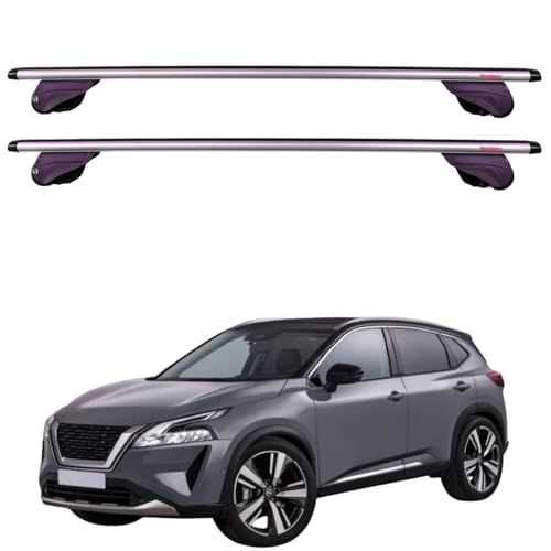 Barres de toit aluminium Mont Blanc 100 kg pour rails intégrés Qashqai 2021
