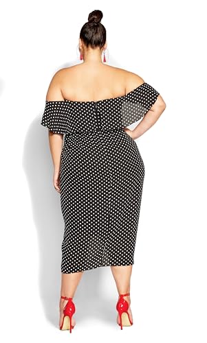 City Chic Women's Plus Size Dress-Gina Spot2