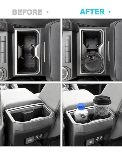 Image of CDEFG 2Pcs for 2026 2027 Toyota Tacoma Center Console Cup Holder Cover